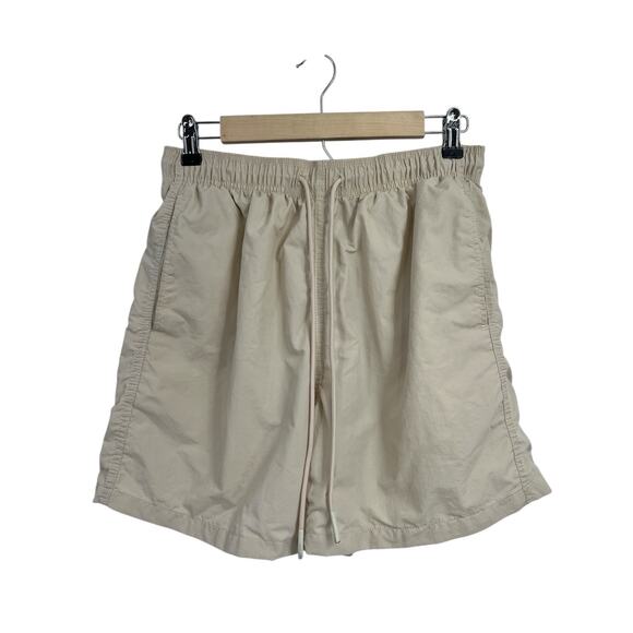 Standard Cloth Urban Outfitters Beige Nylon Swim Trunks Mens Medium - Picture 1 of 6